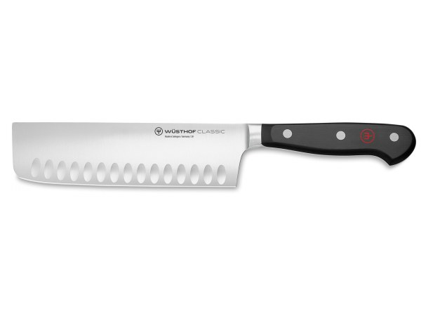 Wusthof Classic Nakiri Knife 17cm with Granton Edge - 1040132617
