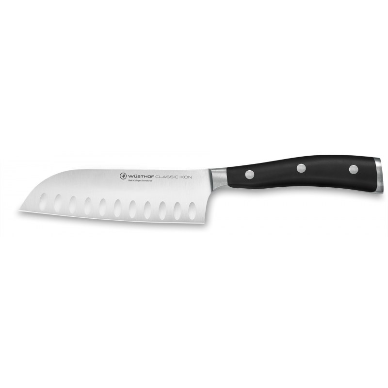 Wusthof Ikon Classic Santoku Knife with Granton Edge 14cm - 1040331314
