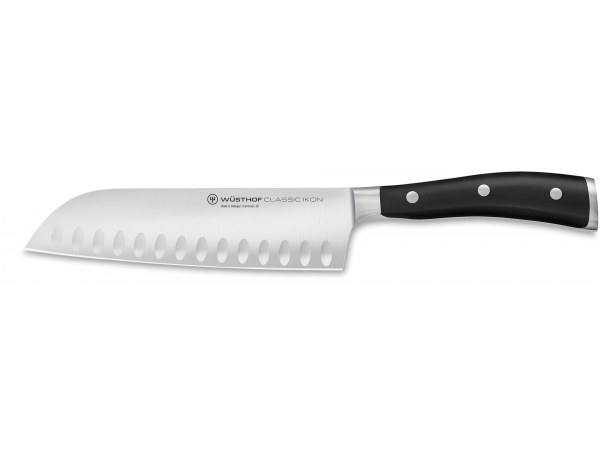 Wusthof Ikon Classic Santoku Knife with Granton Edge 17cm - 1040331317