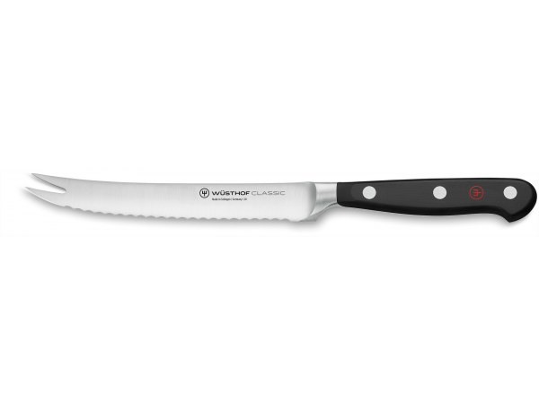 Wusthof Classic Sausage/Tomato Knife with Fork End 14cm -1040101914