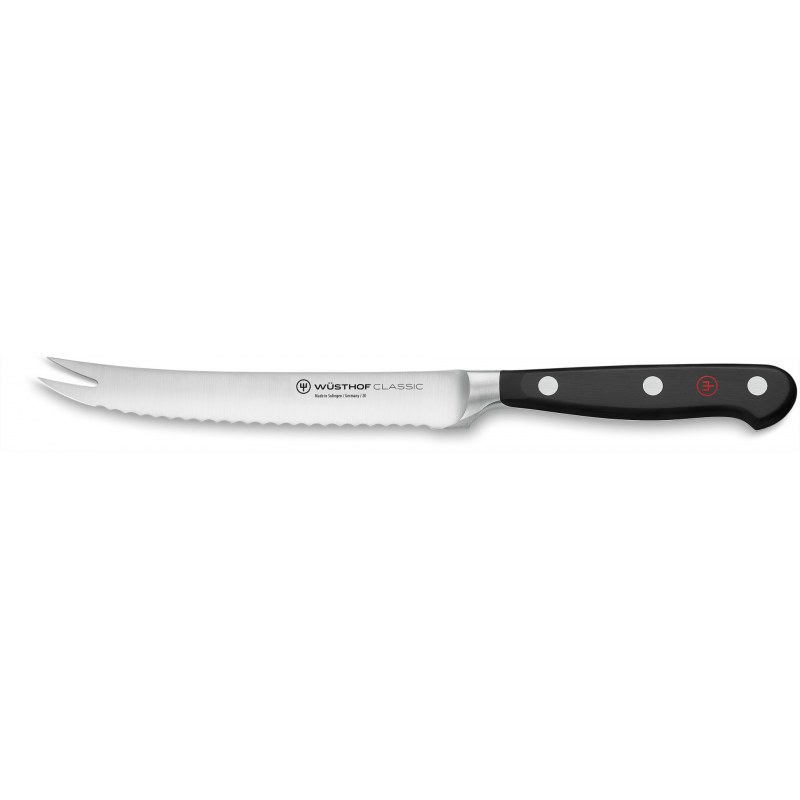Wusthof Classic Sausage/Tomato Knife with Fork End 14cm -1040101914