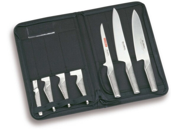 Global G666/KA Knife Set - Global Knife Case with 7 Knives