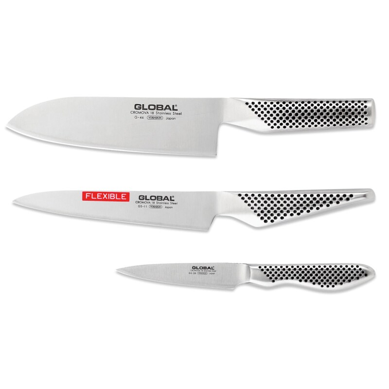 Global G461138 Knife Set - 3 piece knife set - G46 - GS11 - GS38