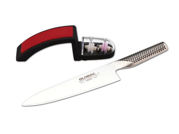 Global G2 Cooks Knife 20cm with Sharpener