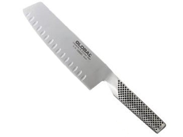 Global G81 Vegetable Knife with Fluted Blade 18cm