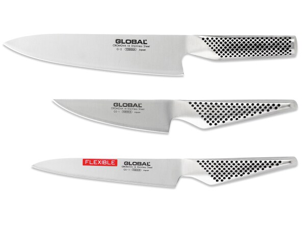 Global G2111 Knife Set - 3pce Global Knife Set