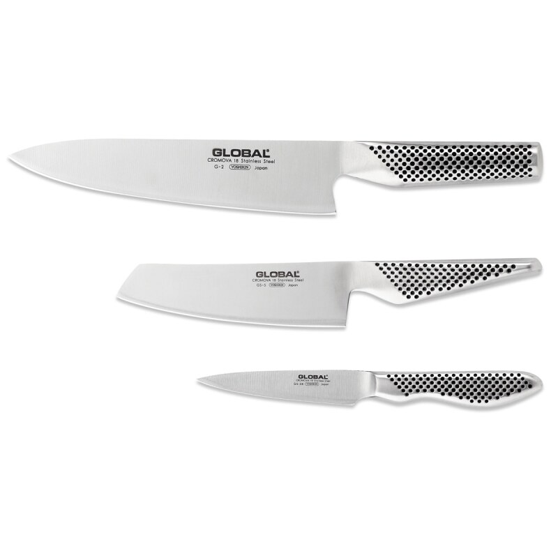 Global G2538 Knife Set - 3 piece knife set - G2 - GS5 - GS38