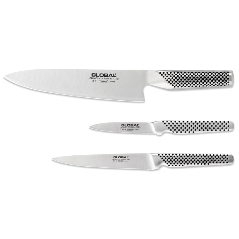 Global G21524 Knife Set - 3 pce Global Knife Set