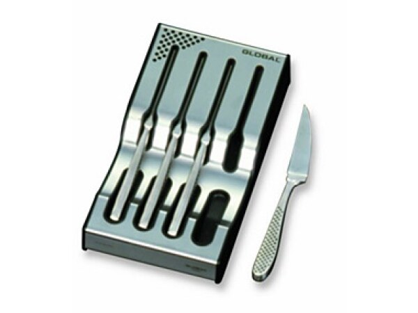 Global Steak Knife Set - 4pce with Holder - G88/4001