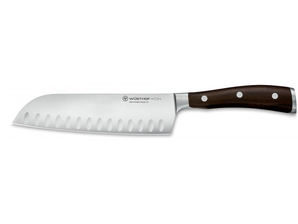 Wusthof Ikon Santoku Oriental Knife with Granton Edge 17cm - 1010531317