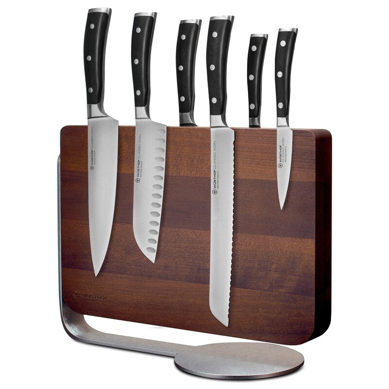 Wusthof Classic Ikon 6 Piece Knife Set with Magnetic Rack - 1090370602