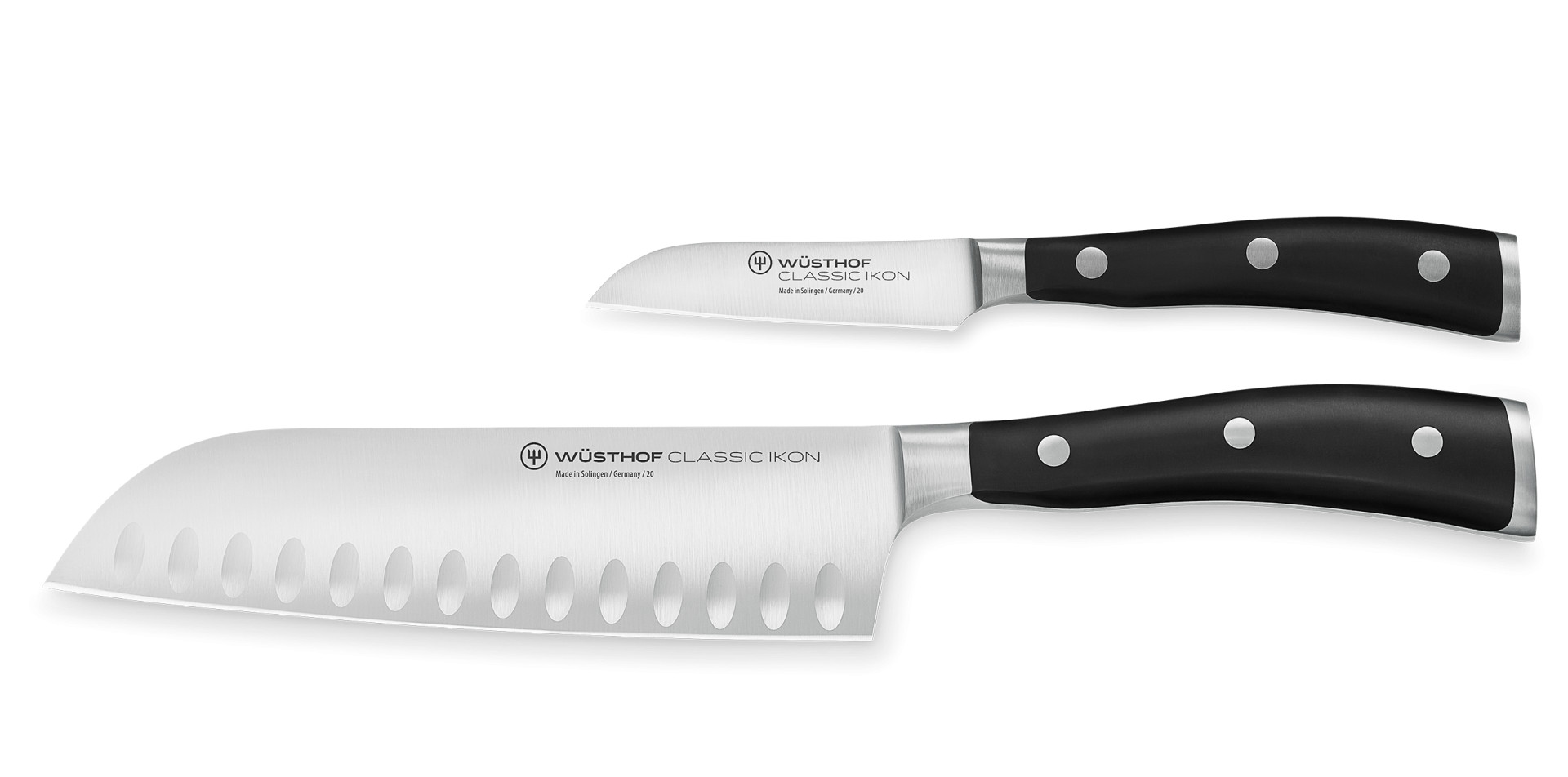 Wusthof Classic Ikon 2 Piece Knife Set with Santoku - 1120360201 ...