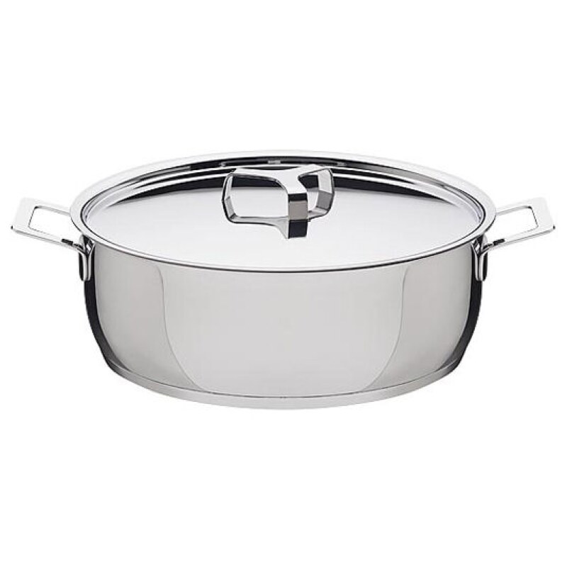 Alessi Low Casserole 24cm with Lid by Jasper Morrison