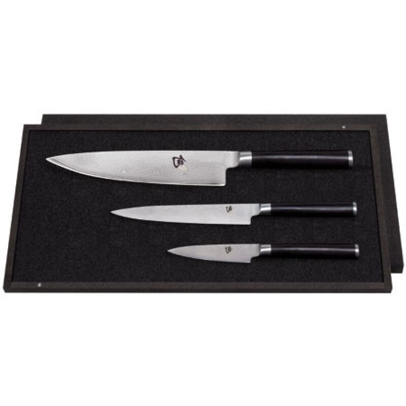 Kai Shun 3 Piece Knife Set - DMS-300 Damascus Steel