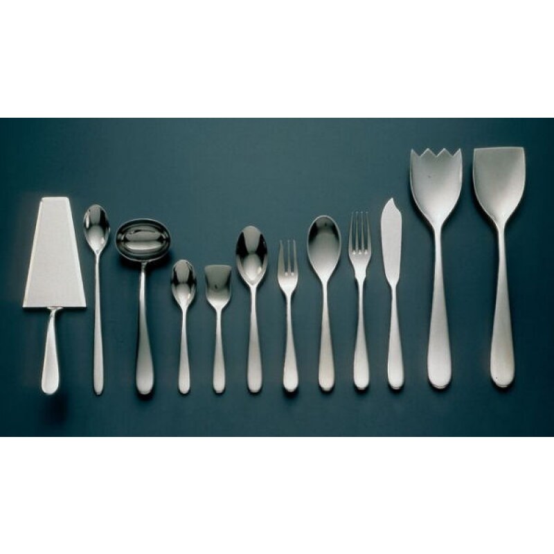 Alessi Nuovo Milano Box of 6 Table Spoons by Ettore Sottsass