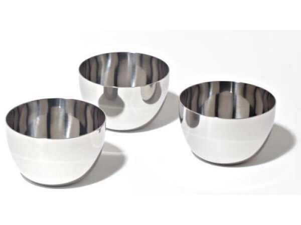 Alessi Mami Set of 3 Stainless Steel Bowls for Fondue