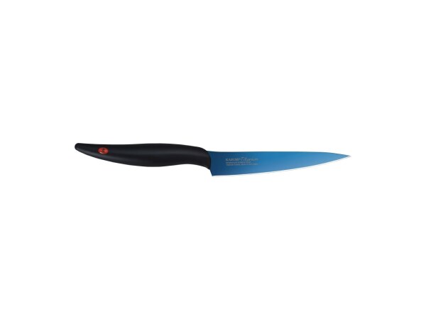 Kasumi Titanium Utility Knife - 12cm - Blue