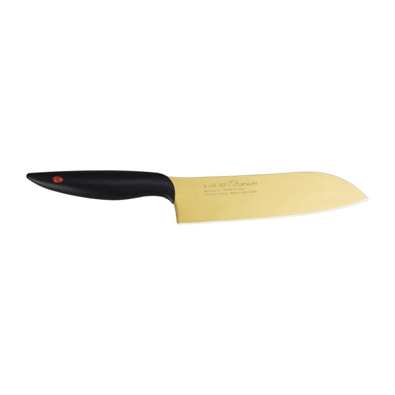 Kasumi Titanium Japanese Chefs Knife - 18cm - Gold