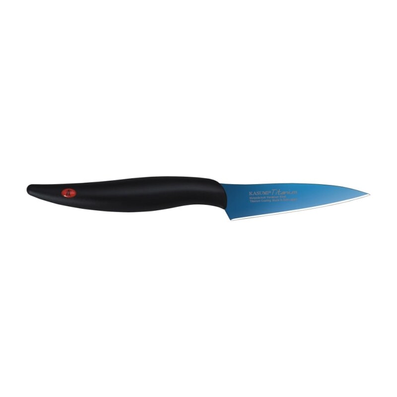 Kasumi Titanium Paring Knife - 8cm - Blue