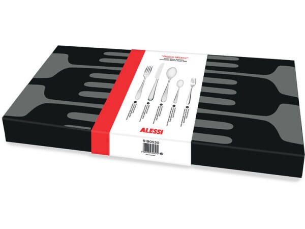 Alessi Nuovo Milano 30 Piece Cutlery Set by Ettore Sottsass