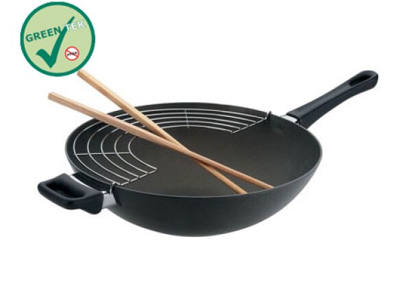 Scanpan Classic Induction Wok with Long Handle - 32cm