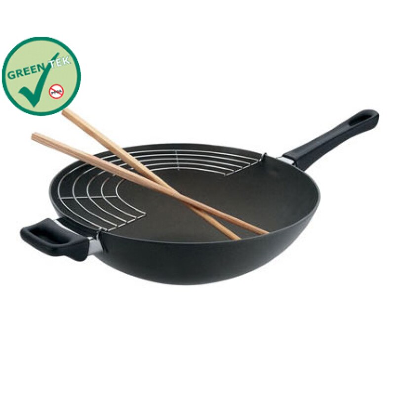 Scanpan Classic Induction Wok with Long Handle - 32cm