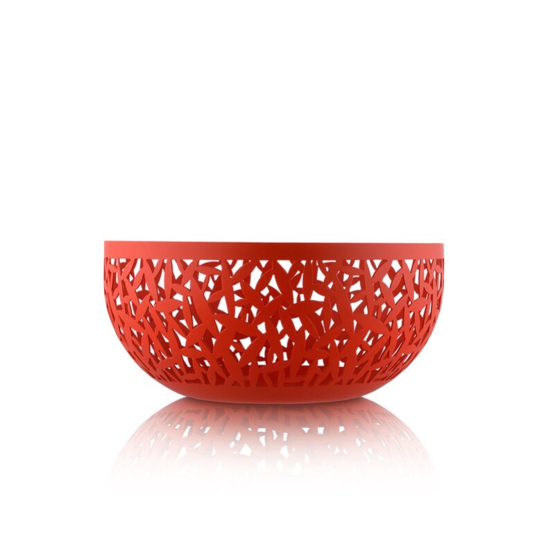 Alessi Cactus Fruit Bowl 21cm by Marta Sansoni in Super Red