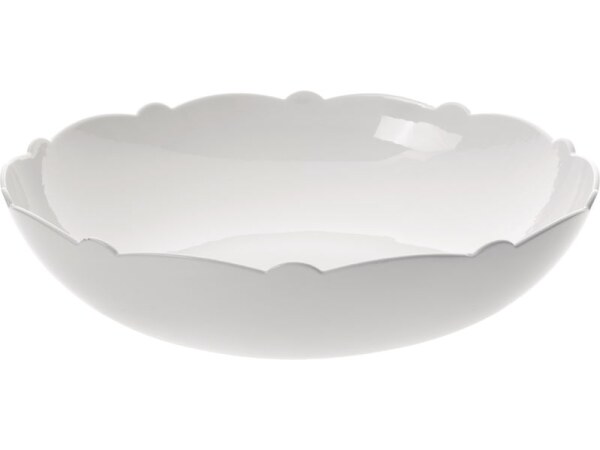 Alessi Dressed salad bowl in white porcelain