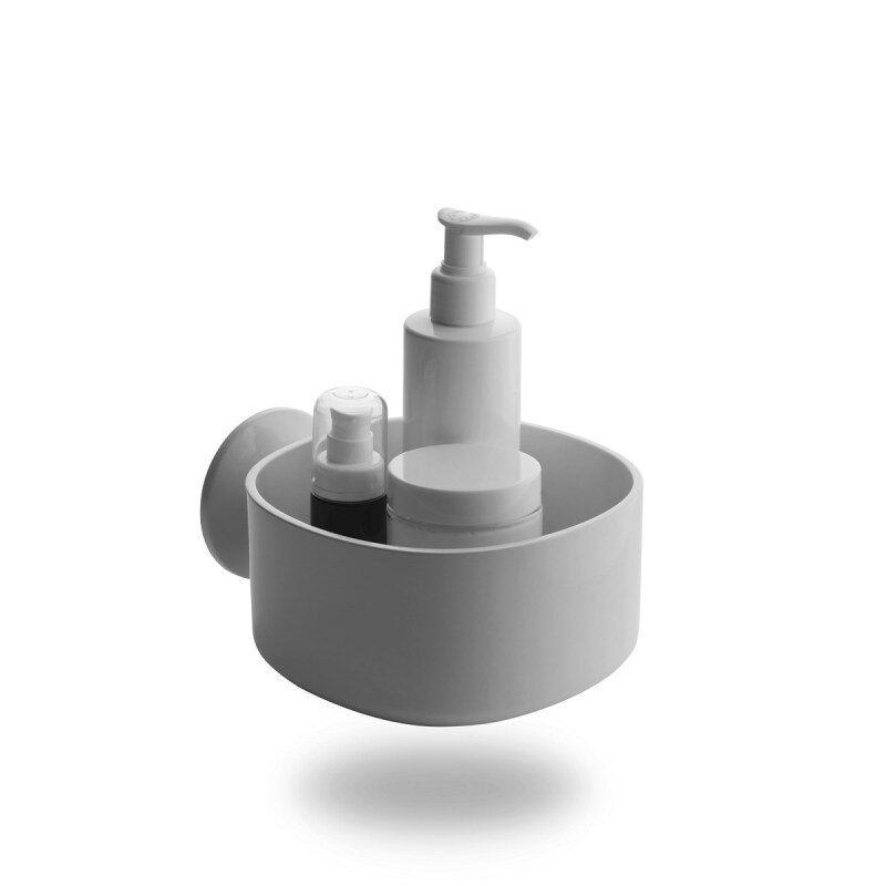 Alessi Birillo Bathroom Caddy with Suction Cup in White