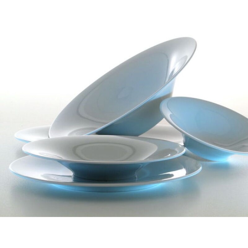 Alessi Ku Box of 4 Dessert Plates by Toyo Ito