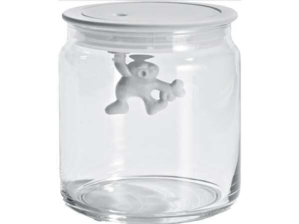 Alessi Gianni Storage Jar in White Small AMDR04 W