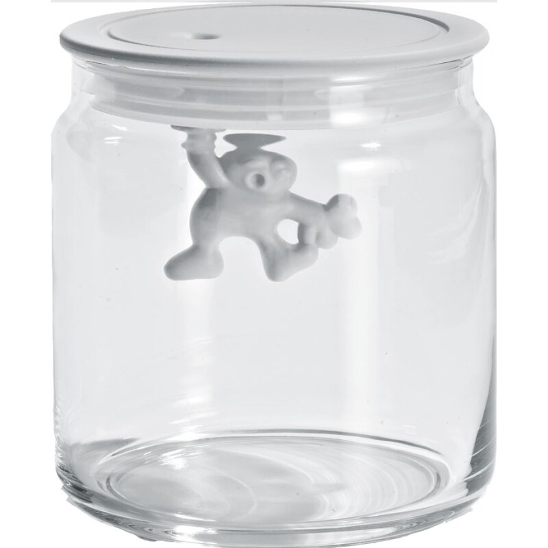Alessi Gianni Storage Jar in White Small AMDR04 W