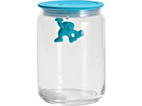 Alessi Gianni Storage Jar in Turquoise Medium AMDR05 AZ