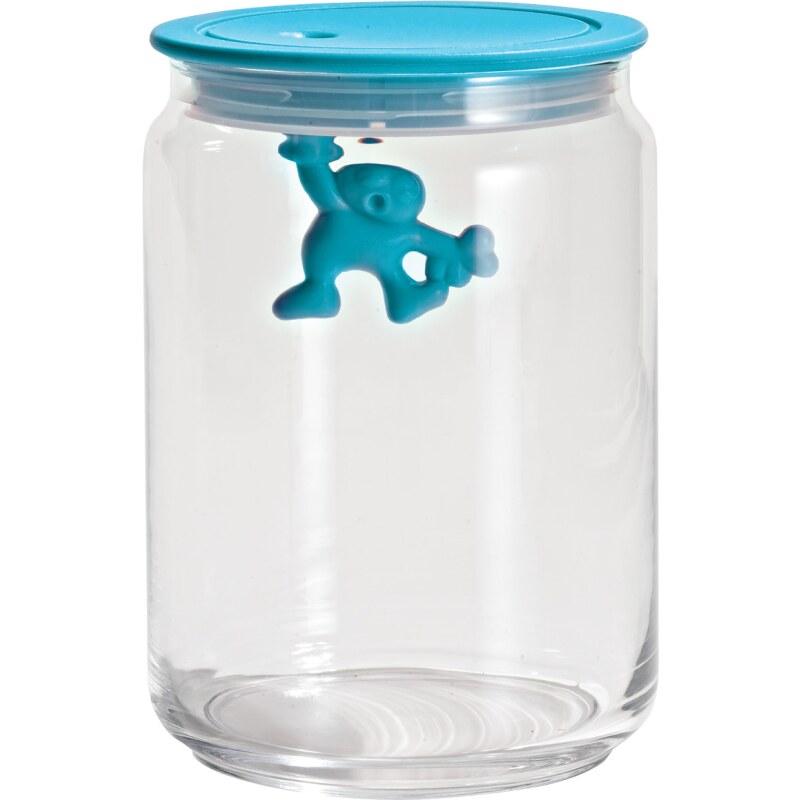 Alessi Gianni Storage Jar in Turquoise Medium AMDR05 AZ