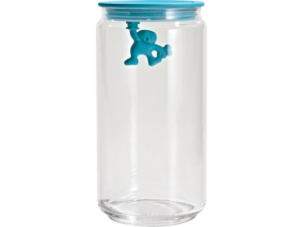 Alessi Gianni Storage Jar in Turquoise Large AMDR06 AZ