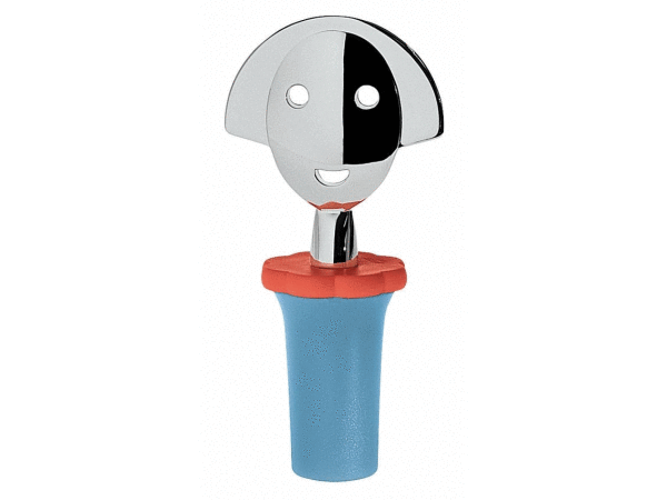 Alessi Bottle Stopper - Anna Stop in Blue by Alessandro Mendini
