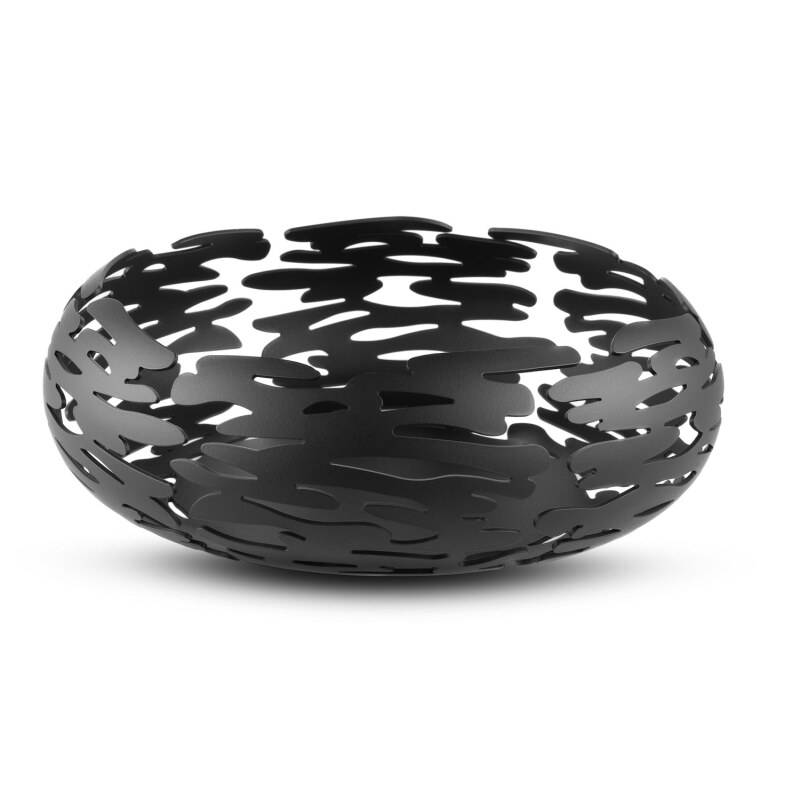 Alessi Barknest Fruit Bowl 21cm Black