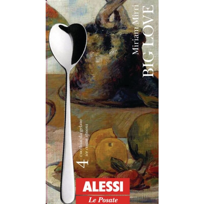 Alessi Big Love Ice Cream Spoon Set of 4