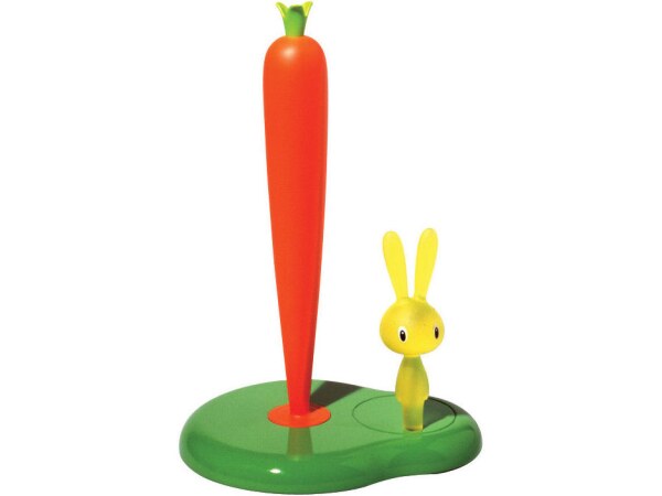 Alessi Bunny and Carrott Kitchen Roll Holder - Green