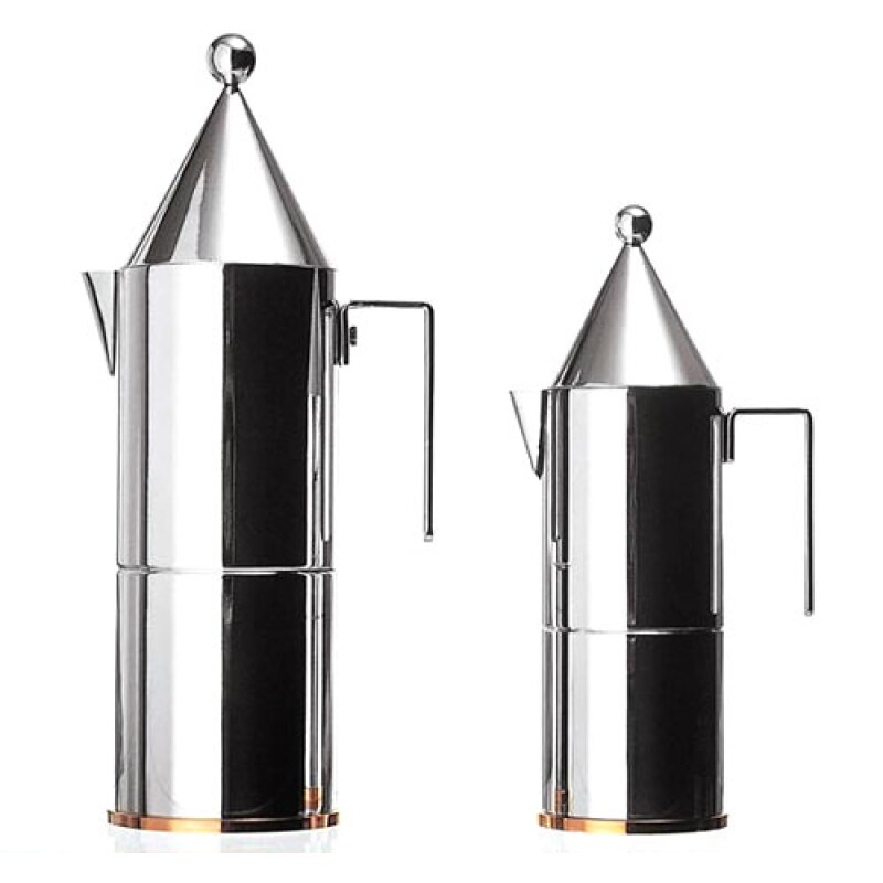 Alessi Espresso Maker / Pot - La Conica 6 Cup - by Aldo Rossi