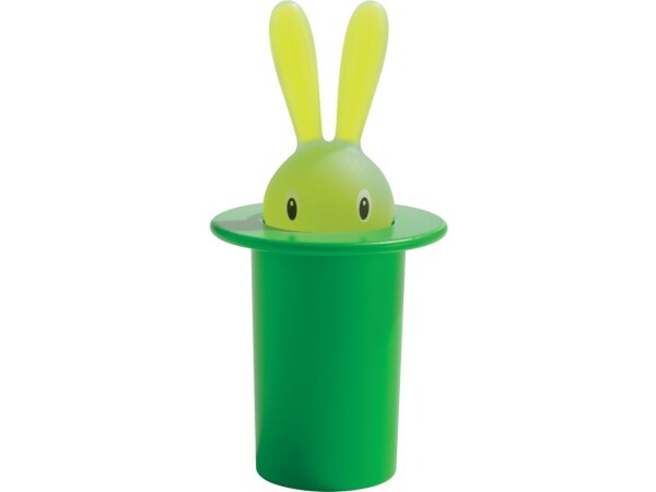 Alessi Magic Bunny Toothpick Holder - Green by Stefano Giovannoni