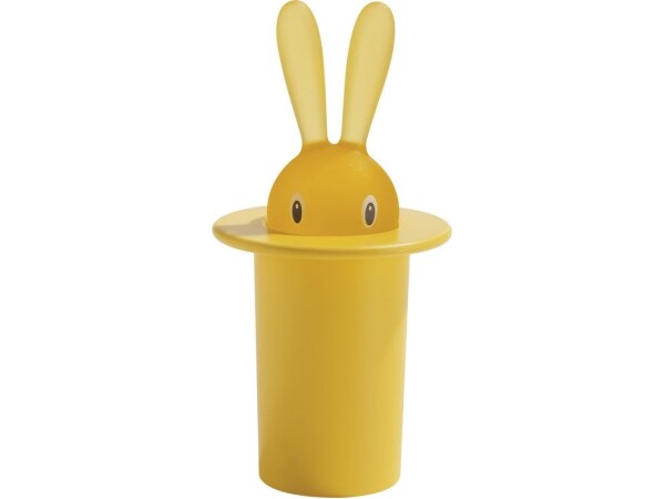 Alessi Magic Bunny Toothpick Holder - Yellow by Stefano Giovannoni