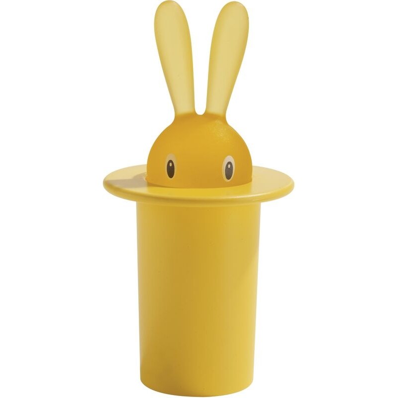 Alessi Magic Bunny Toothpick Holder - Yellow by Stefano Giovannoni
