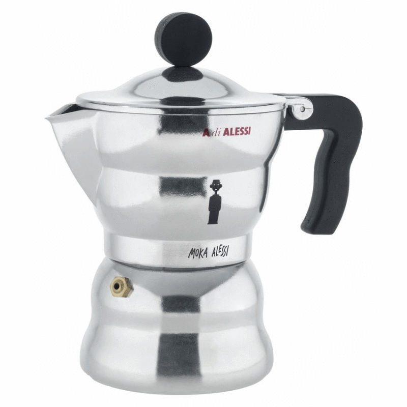 Alessi Espresso Maker / Pot - Moka 3 Cup by Alessandro Mendini
