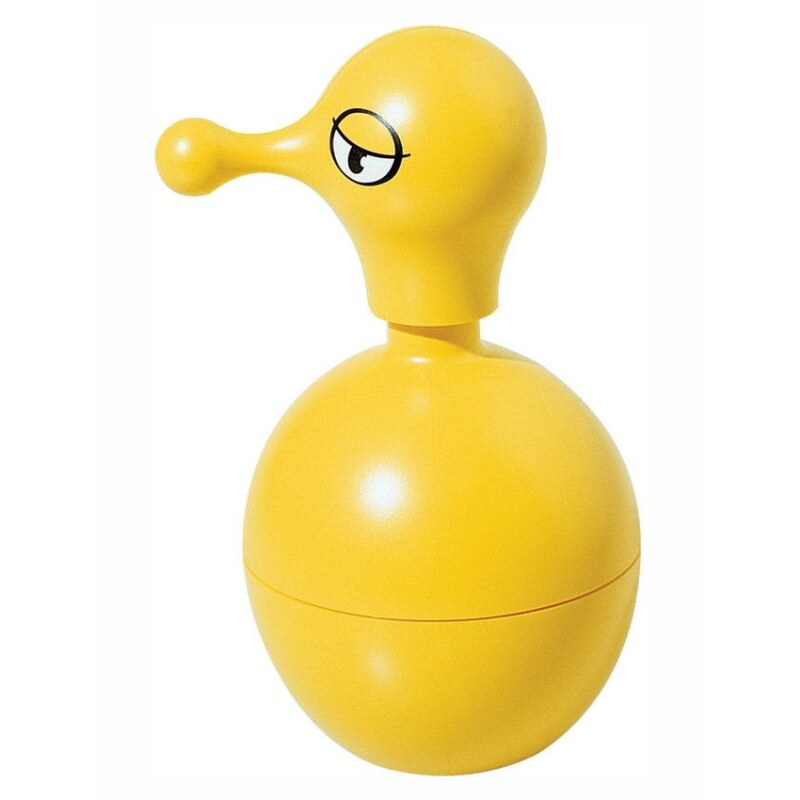 Alessi Mr Cold Soap Dispenser in Yellow by Massimo Giacon