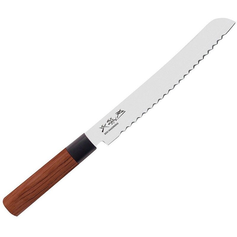 Kai Seki Bread Knife 22.5cm - MGR-0225B Redwood Handle