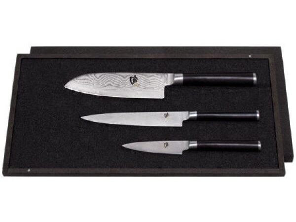 Kai Shun 3 Piece Knife Set - DMS-310 Damascus Steel