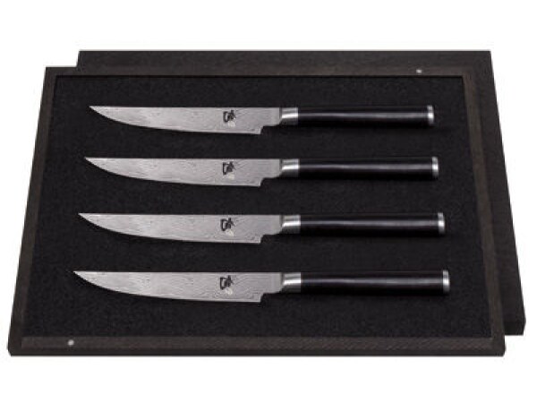 Kai Shun Steak Knife Set - DMS-400 Damascus Steel Knives