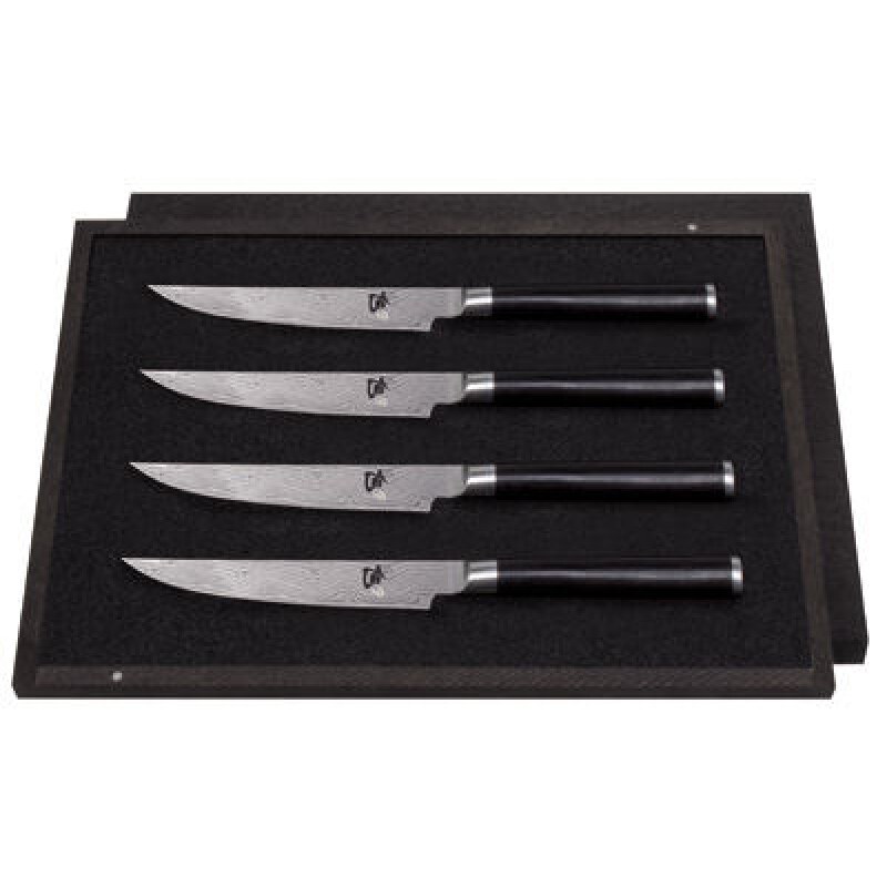 Kai Shun Steak Knife Set - DMS-400 Damascus Steel Knives