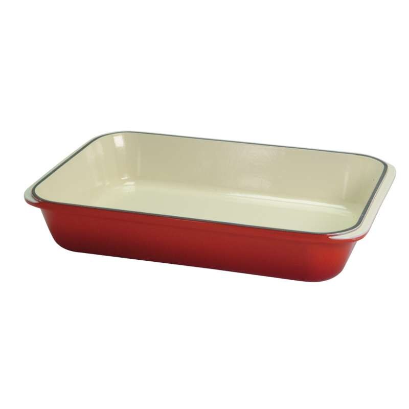 Chasseur Roasting Dish 32.5cm - Chilli Red, 32.5 x 21.5 x 5.5cm